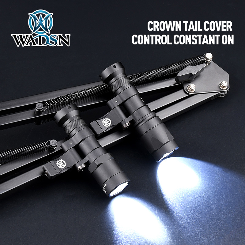 WADSN M340 M300 M640 M600C M640DF Tactical Flashlight LED 20mm Picatinny Rail Mlok Keymod Airsoft Hunting Weapon Scout Light