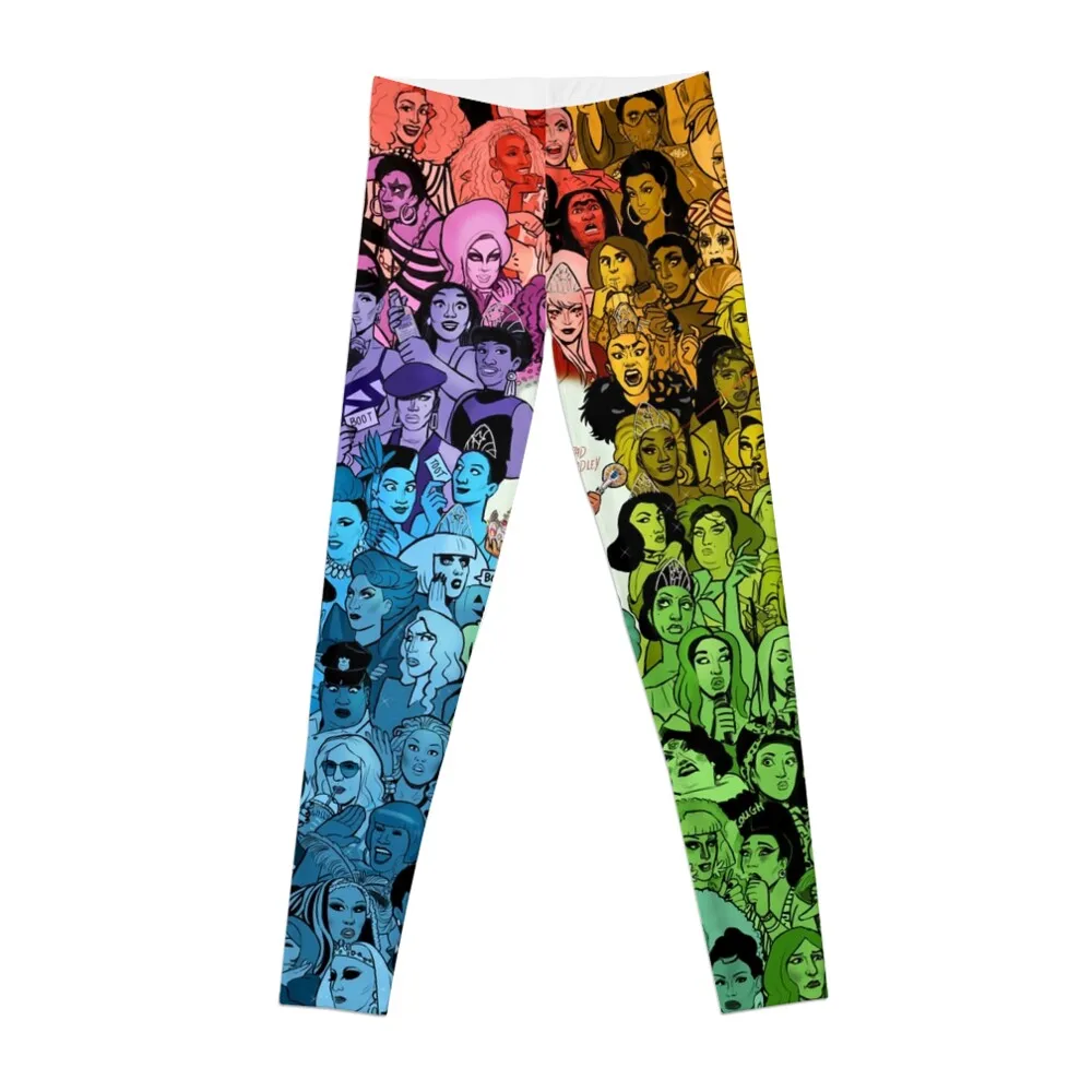 The Drag Race Family Leggings workout shorts trousers Womens Leggings