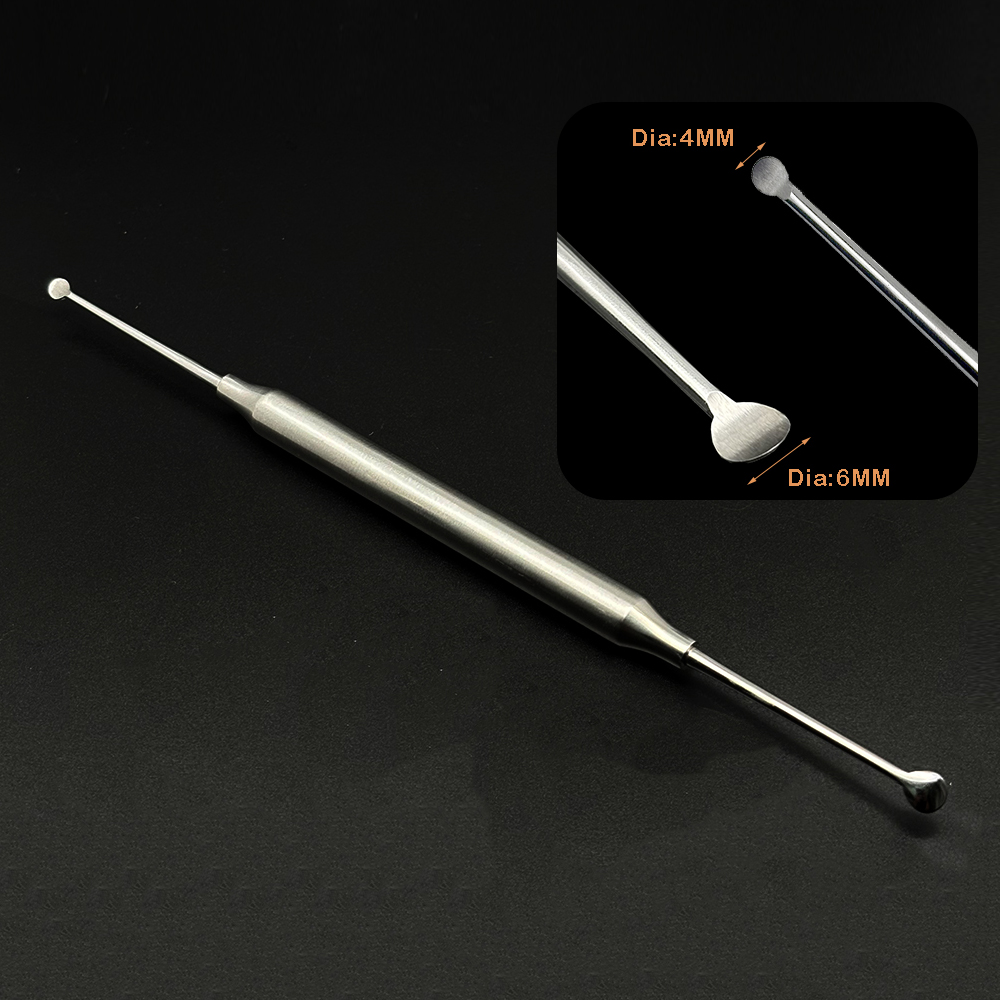 Dental Implant Double Ends Surgial Excavator Spoon Dentistry Oral Care Restorative Cavity Tool Round Tip Bone Curettes Tools