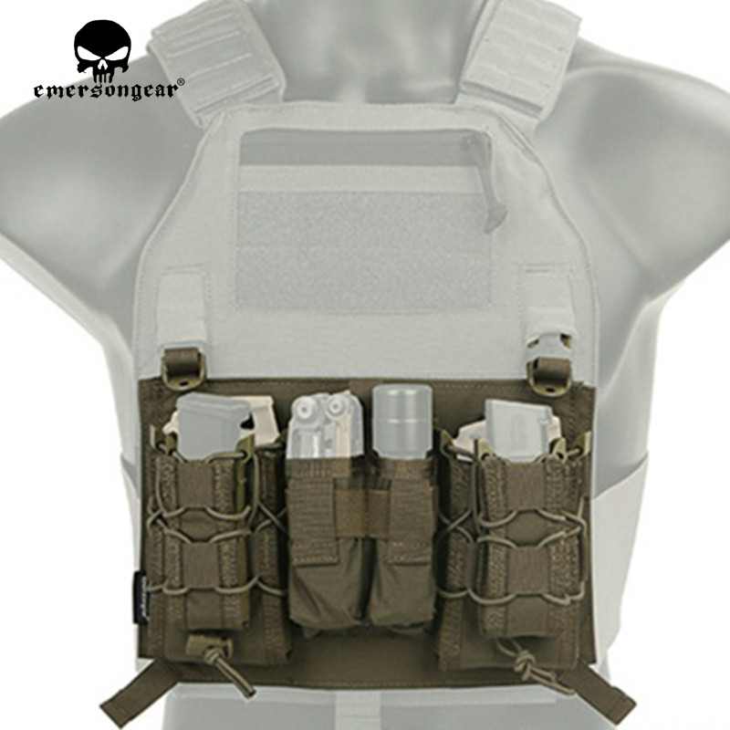 EMERSON-Camouflage Panel for 419 420 Vest, 500D Nylon, Airsoft Gear Combat, Outdoor Molle Vest Clothing, Sportswear EM9335