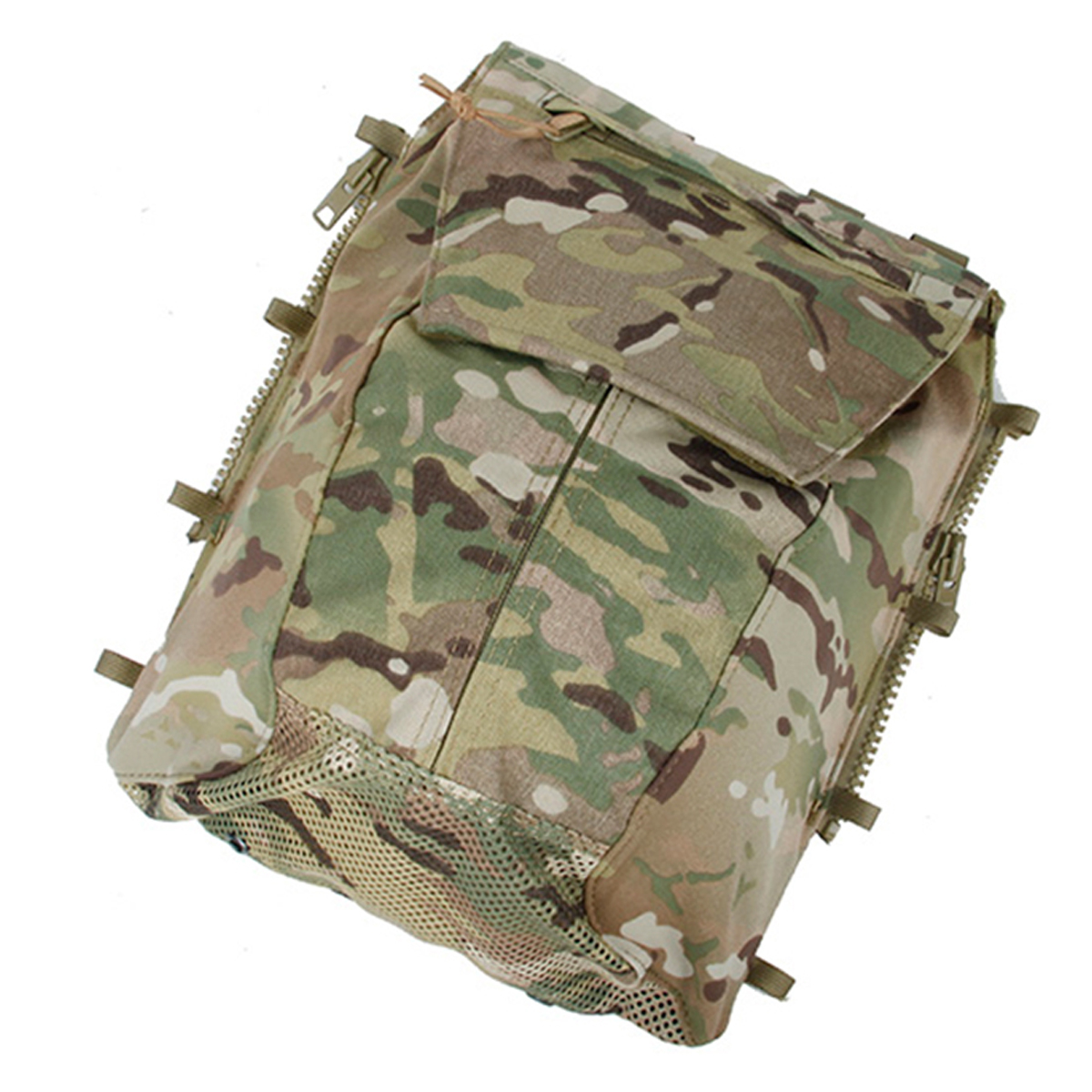 Tactical Zip-on Panel Pouch Tactical Vest MOLLE Storage Bag Hunting Clothing Accessory Bag for Airsoft Paintball, War Games