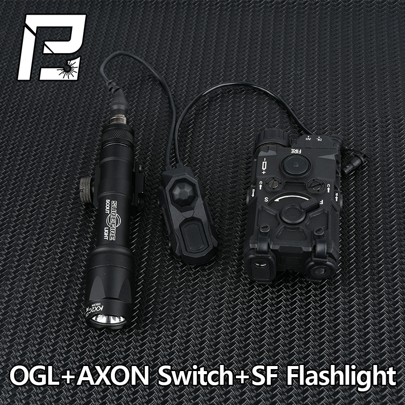 M300A M600C Flashlight M300 M600 Nylon OGL Battery box Dual Control Switch Fit 20MM Rail