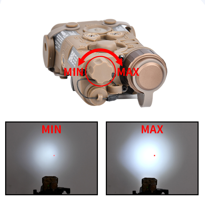 Airsoft Tactical NGAL Red Green Laser Indicator Surefir M300A M600C Hunting Scout Light With AXON Dual Control Switch Rail
