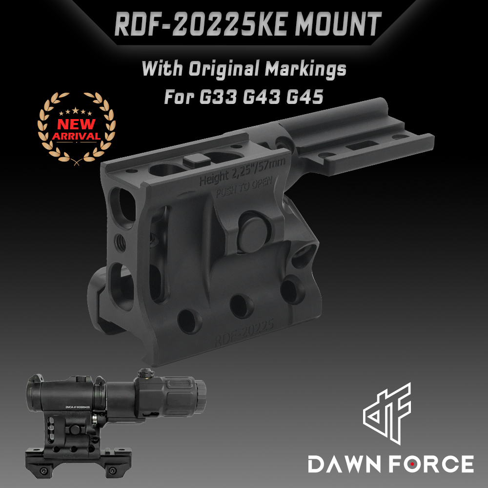 EvolutionGear RDF-20225KE Hybrid Mount Fits for Red Dot and G33/G43/G45 Magnifier