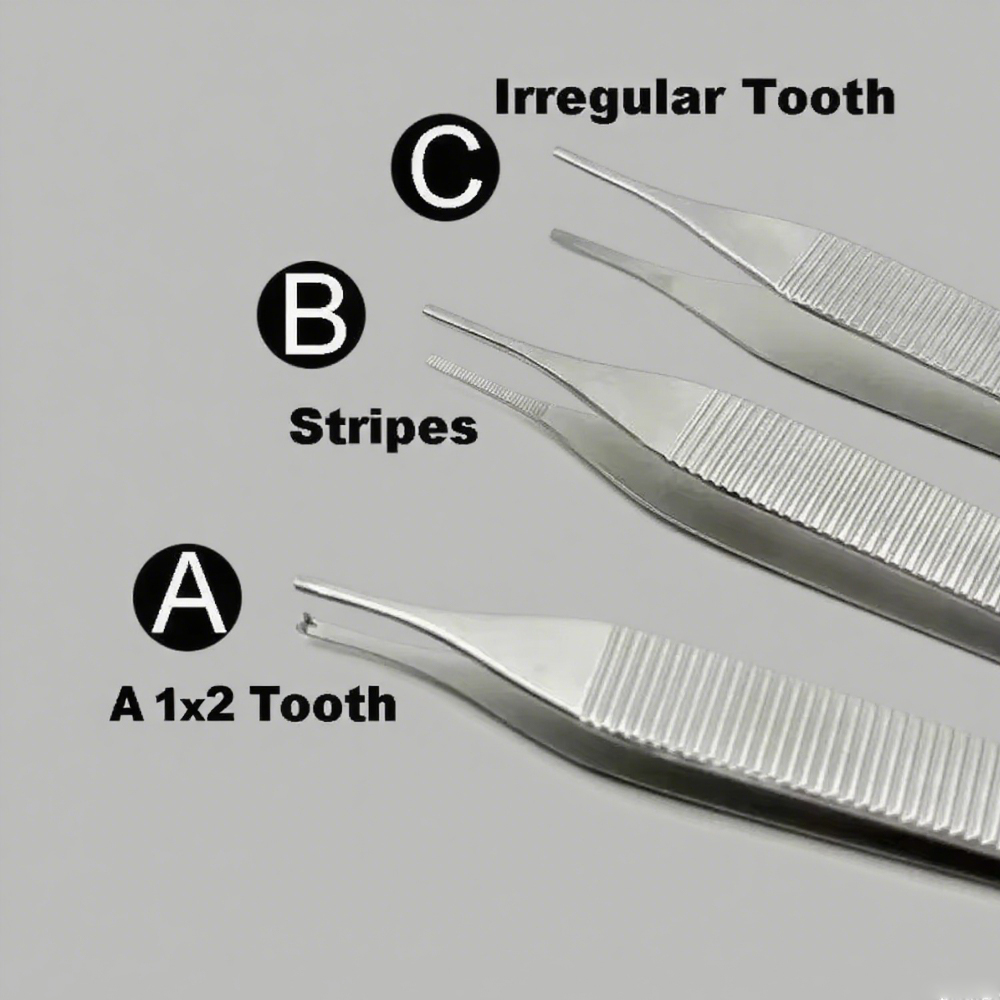 Dental Stainless Steel Forceps Tissue Tweezer for Tooth Extraction Hemostat Home & Clinic Dressing Tool