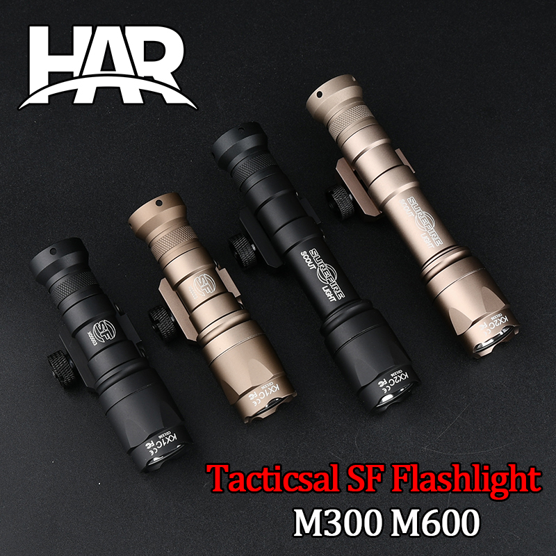 WADSN SureFir M300A M600C SF M300 M600 Tactical Flashlight Airsoft Weapon Scout Hunting LED Light Lanterna Torch Fit 20mm Rail
