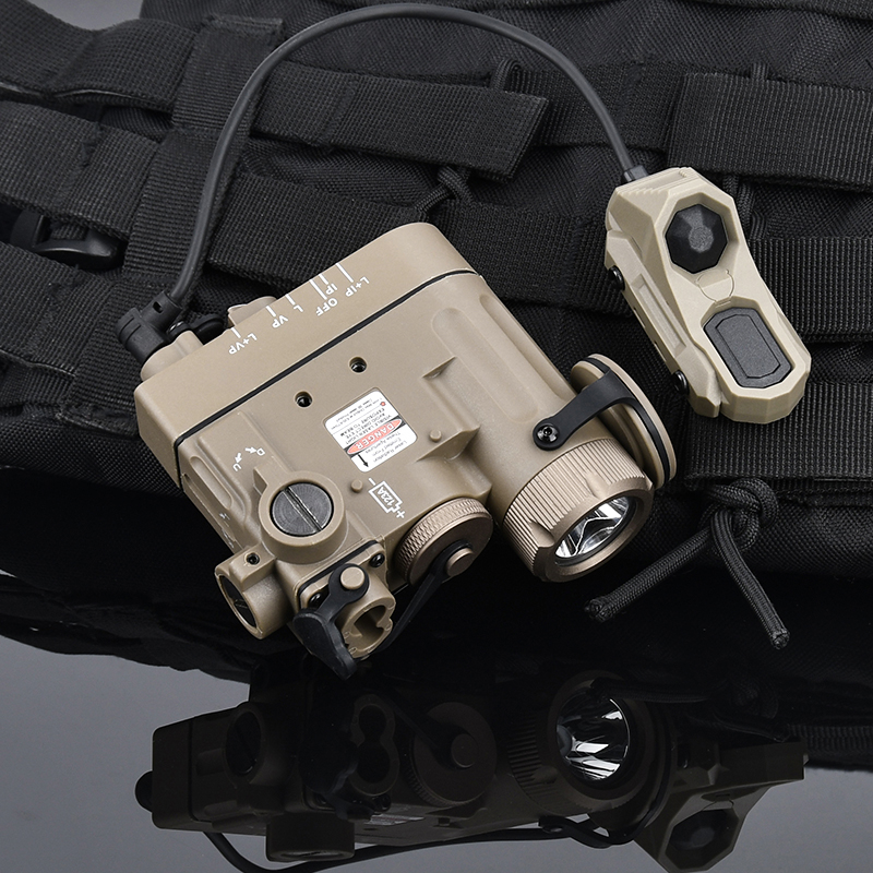 WADSN Tactical DBAL D2 Red IR Laser Flashlight AXON Switch DBAL-D2 White Infrared LED Airsoft Hunting Gear Fit 20MM System