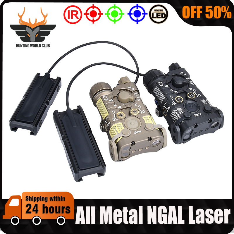 WADSN Metal NGAL Laser Red Green Blue Dot Aiming White Light LED Scout Light Outdoor Hunting Airsoft Accessories Fit 20MM Rail