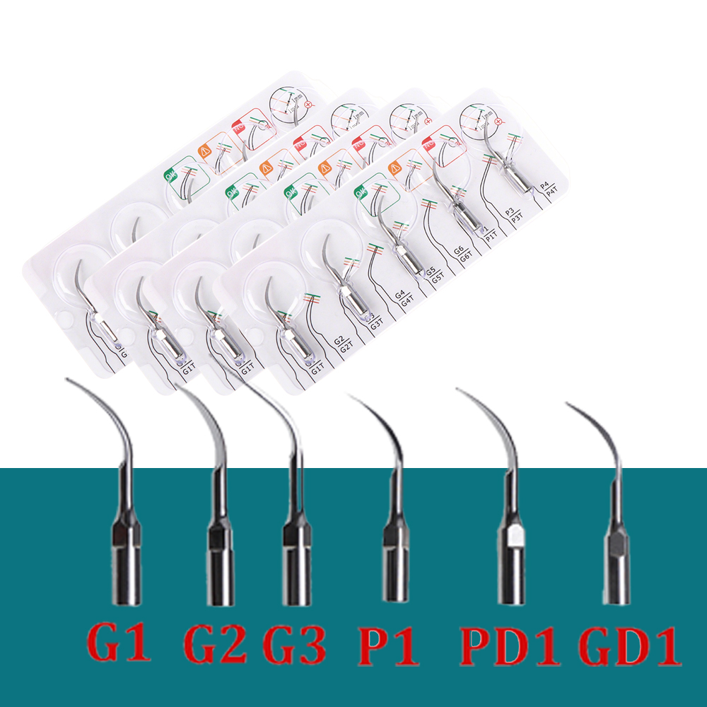 Dental Ultrasonic Scaler Insert Scaling Tips Fit Ems & Woodpecker Ultrasonic Scaler Handpiece Scaling Tips P1/g1/gd1/ Pd1