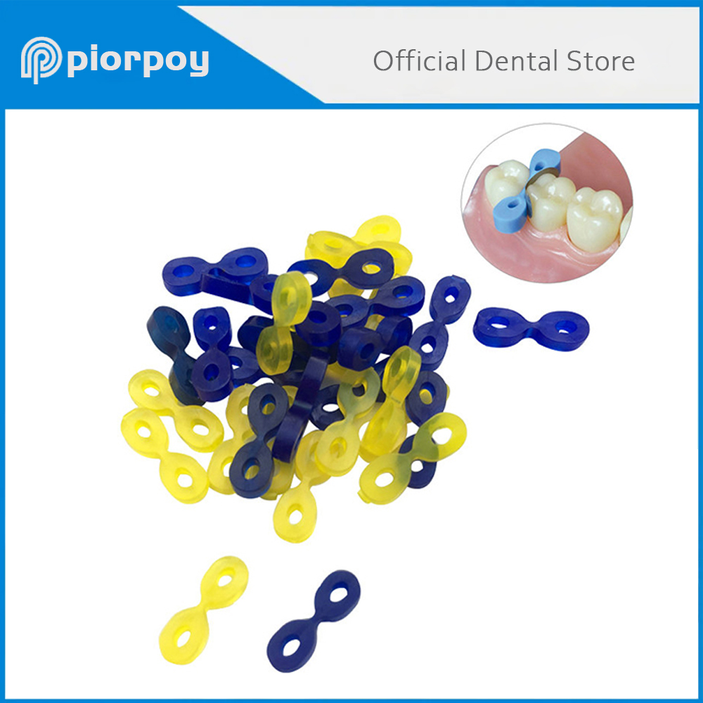 PIORPOY 60 Pcs/Box Dental Elastic Fixing Wedges Matrix Matrices Rubber Dam Materials Autoclavable Dentistry Dentist Products