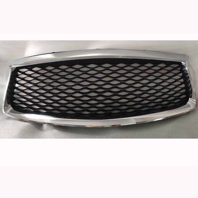 The 2016-2019 for Infiniti QX60 modified middle grille with high-gloss black + electroplated frame OE 62310-9NC0B CM+BLK