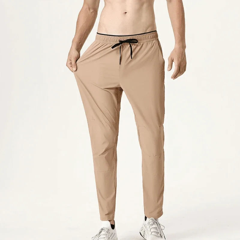 Mens Fishing Gym Casual Sweatpants Pant Breathable Quick-Drying Ice Silk Leisure Pants Running Jogging Workout Trousers