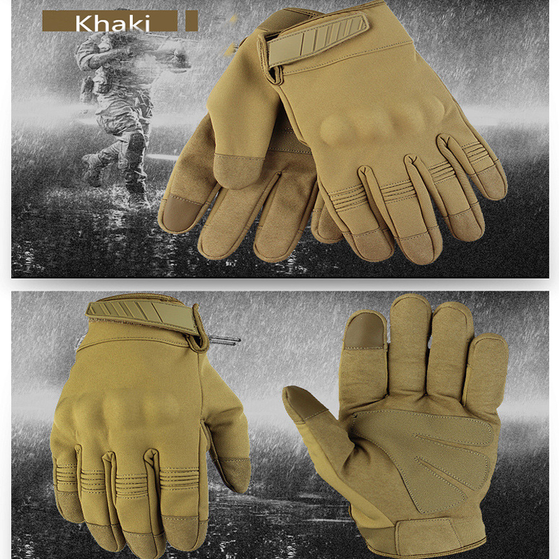 Outdoor Protect Glove Full Finger Tactical Glove Anti-Slip Breathable Outdoor Motorcycle Cycling Hunting Training Glove