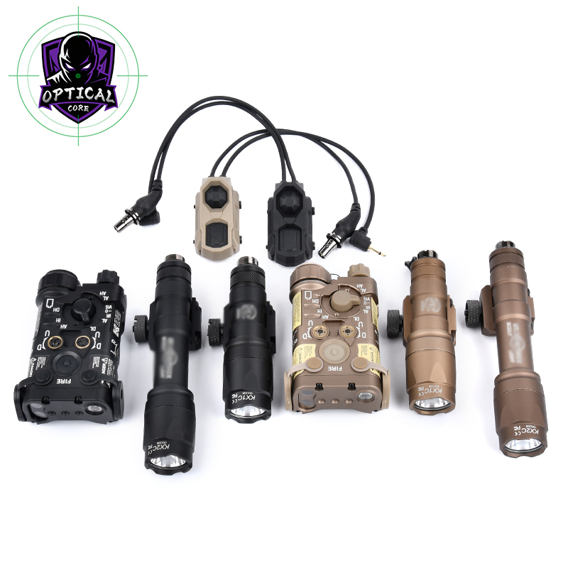 Tacticl Metal NGAL Laser Full Function Surefir M300A M600C Scout Light Flashlight Axon Remote Pressure Switch 2.5MM+SF Plug Set
