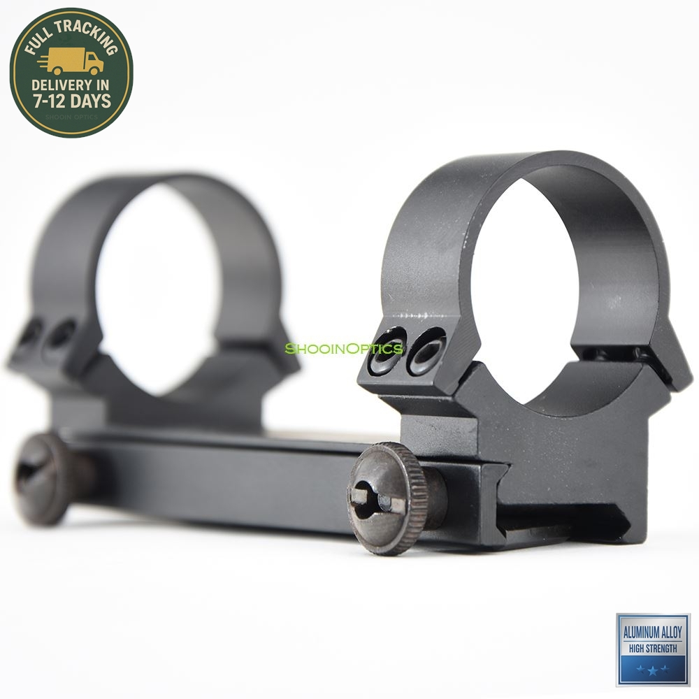 Shooin Optics Riflescope Low Baseline 21mm Weaver Rail Mount 30mm 1.25 Inch Tube Ring