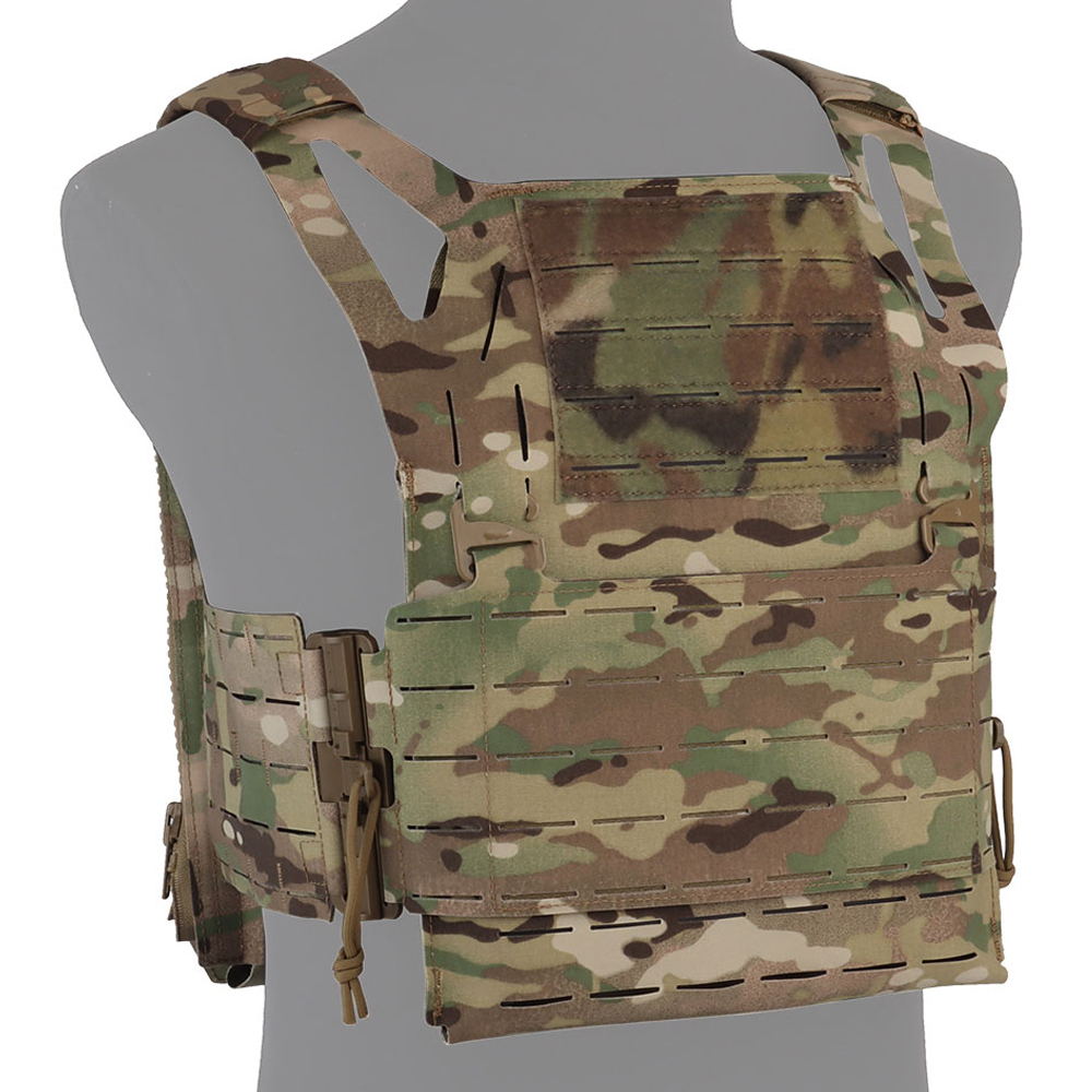Tactical Vest Lightweight Detachable Front Panel MOLLE Quick Release Outdoor Hunting Airsoft Training Vest Plate Carrier Gear