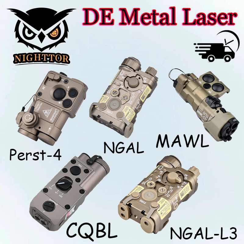 All Metal DE Colour WADSN LA5C Airsofty NAGL Perst-4 MAWL CQBL NGAL-L3 Red Dot IR Aiming Green Blue Laser Indicator LED Light