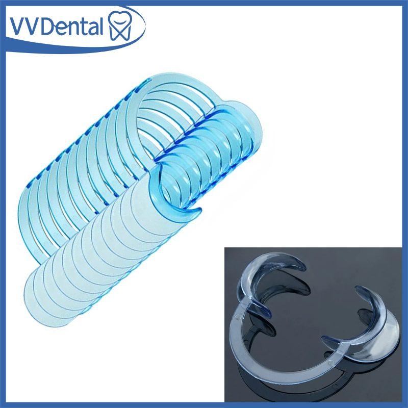 5Pcs/lot Dental C Shape Mouth Opener Plastic Lip Cheek Retractors Clinic Mouth Gag Orthodontic Tool Mouth Expander