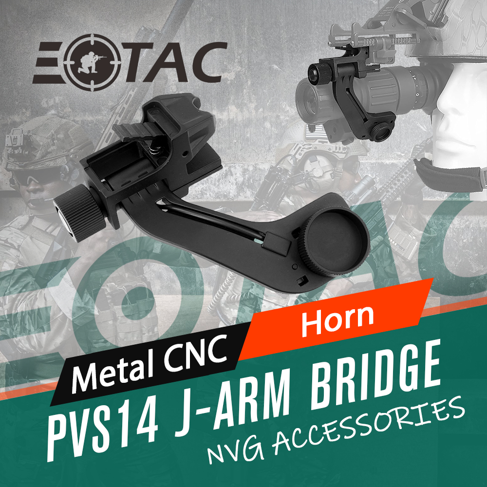 PVS14 Night Vision Mount Compatible with All Models of PVS-14 J-Arm Headset Adapter RHNO II Mount Horn Interface