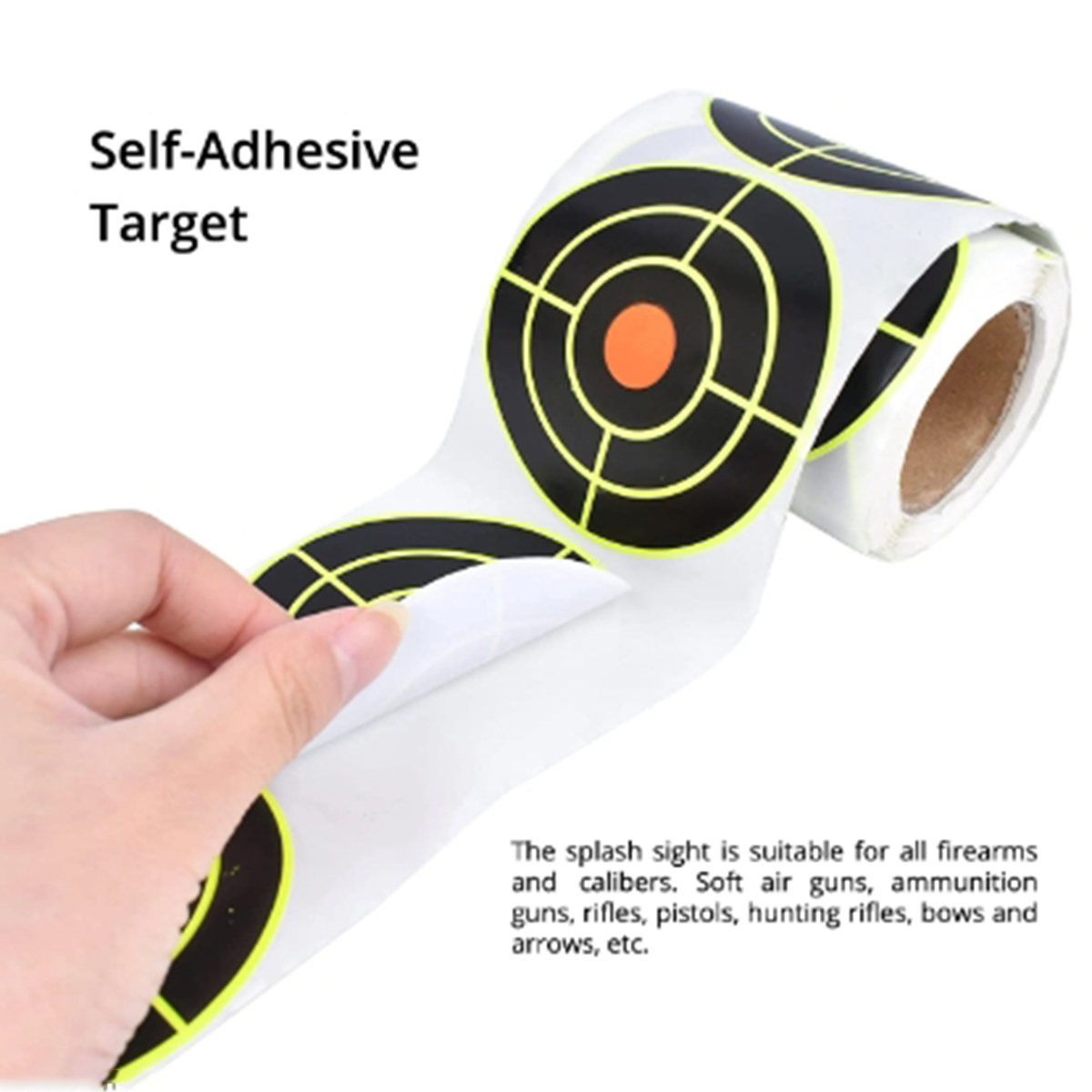200Pcs Tactical Self Adhesive Shooting Target Sticker 7.6cm Splatter Splash Amp Reactive Practice Training Hunting Stickers