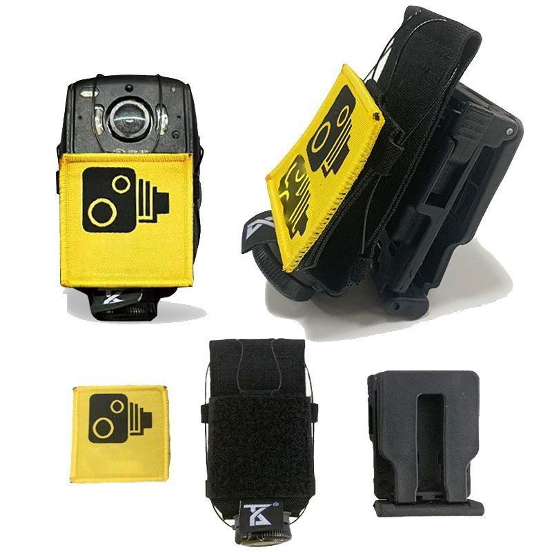 Law Enforcement Camera Leather Case Grade Police Body Camera Holster Molle Plate Tactical Vest Accessory For Vest Chest Hanging