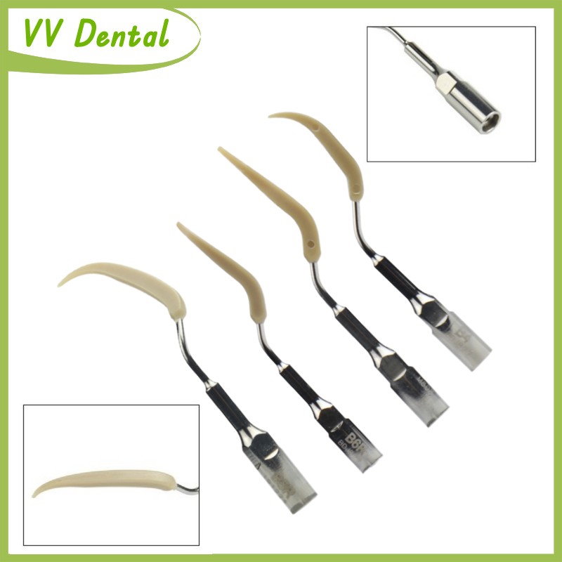 VV Dental Scaler Tips for Implants Use for Tartar Remover Stainless Steel Material for Crowns & Brackets fit EMS/Woodpecker