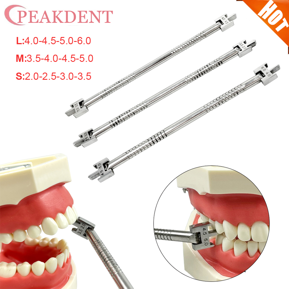 1pcs Dental Orthodontic Brackets Position Gauge Stainless Steel Adjustable Bracket Locator Positioner Dentistry Tools