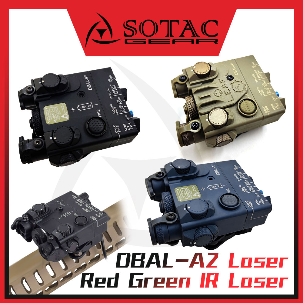Tactical DBAL-A2 IR Laser Green Red Aiming Lasers DBAL A2 Flashlight WeaponLight Light LED White SOTAC GEAR