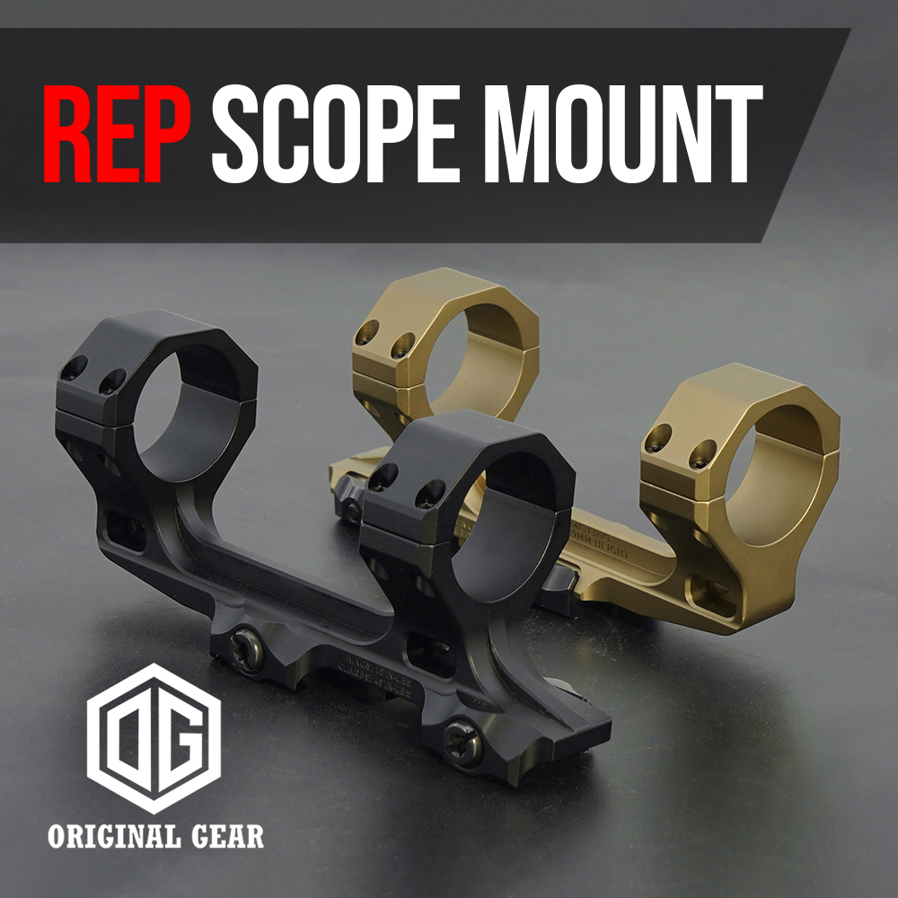 Airsoft Hunting AS REP Mount 1.54" 30mm 0MOA Riflescope Mount Aluminum Optic Mount Fit 20mm Picatinny Rail w Original Markings