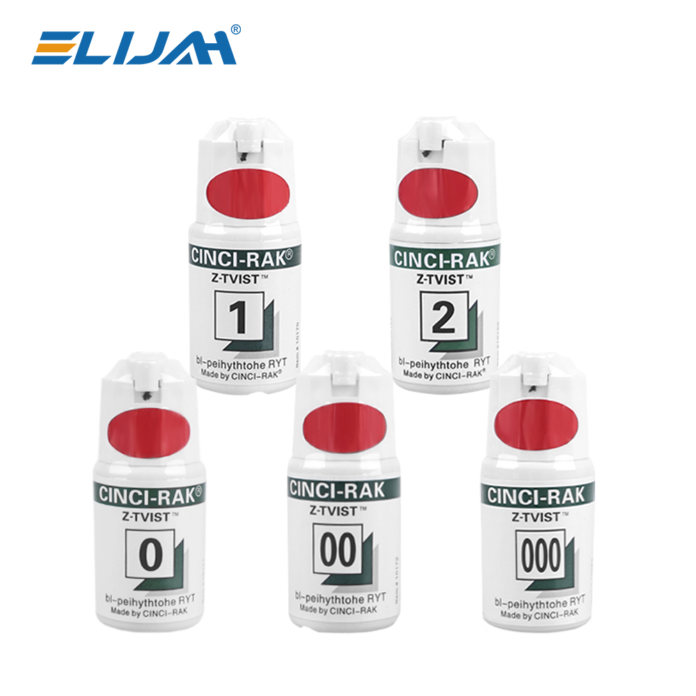 ELIJAH Dental Thread Disposable Gingival Retraction Cord Knitted Cotton Gum Line Size 0 00 000 Dentist Tool Dentist Material
