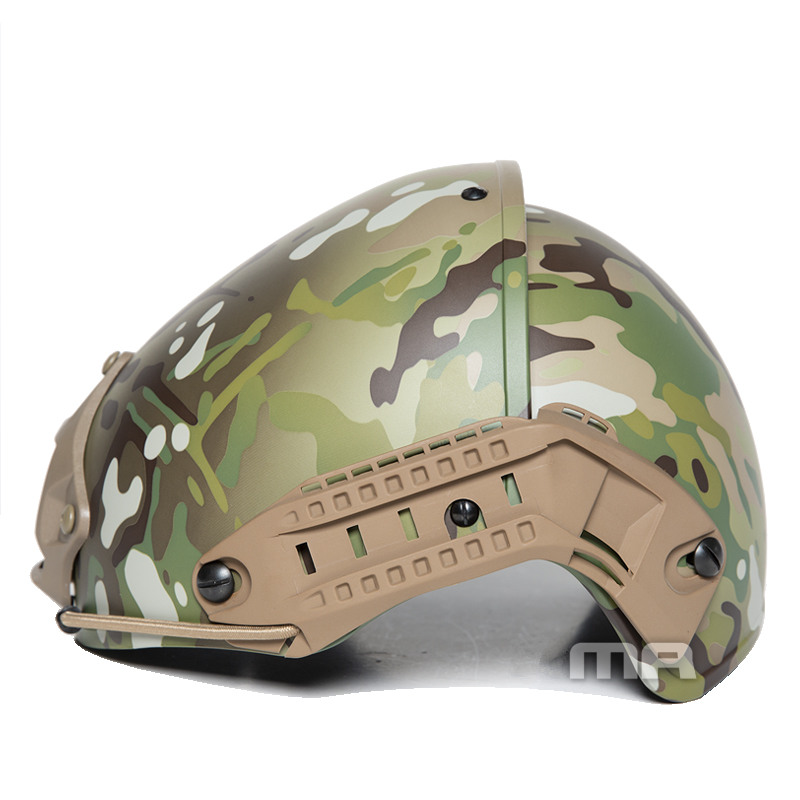Tactical CP AF Helmet for Outdoor Sports, DE MC, Limited Edition for Airsoft Hunting, Riding, Wargame, Sports Protection