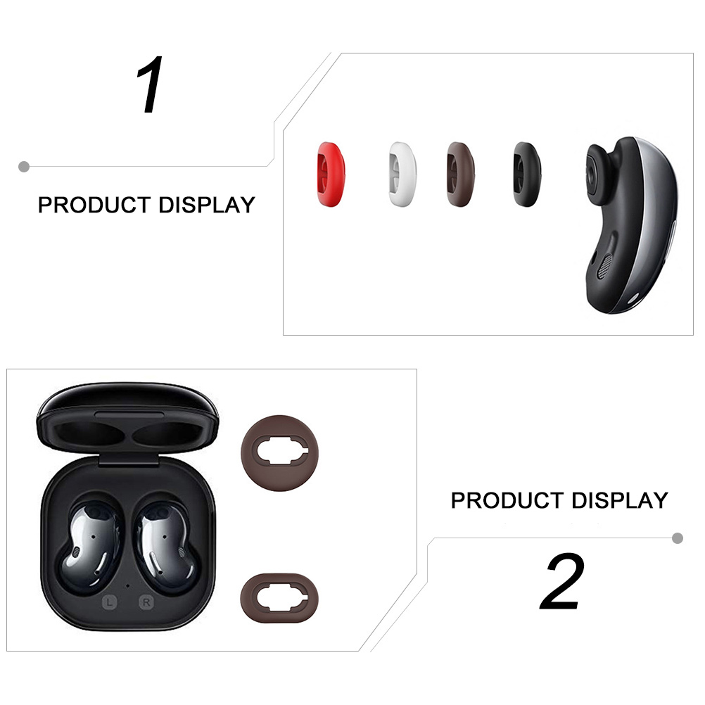 Headphone Earplugs Silicone Caps Washable Soft Comfortable Wireless Earbuds Tips Accessories Hunting Gear
