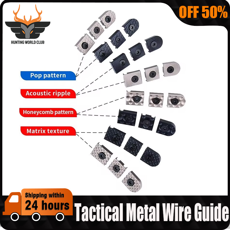 WADSN 3pcs/Set Metal CNC Tactical Hunting Accessroy For M-Lok Keymod Wire Guide System Airsoft Weapon Rail Handguard Tail Fixed