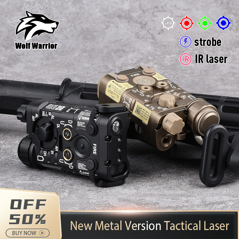 WADSN Tactical Metal L3-NGAL Laser Red/Green/Blue Dot IR Sight Scout Indicator Airsoft White Strobe Hunting Light Fit 20mm Rail