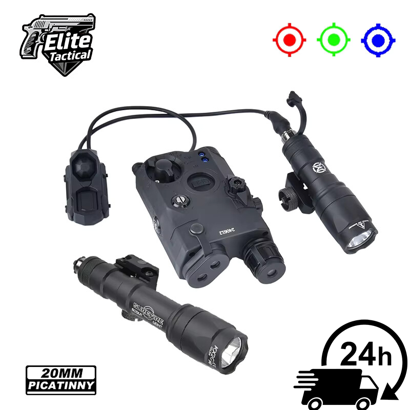 WADSN Tactical PEQ15 Red/Green/Blue Laser Surefi M300A/M600C Flashlight  AXON Remote Sitch Set IR Fill Light For Airsoft Hunting