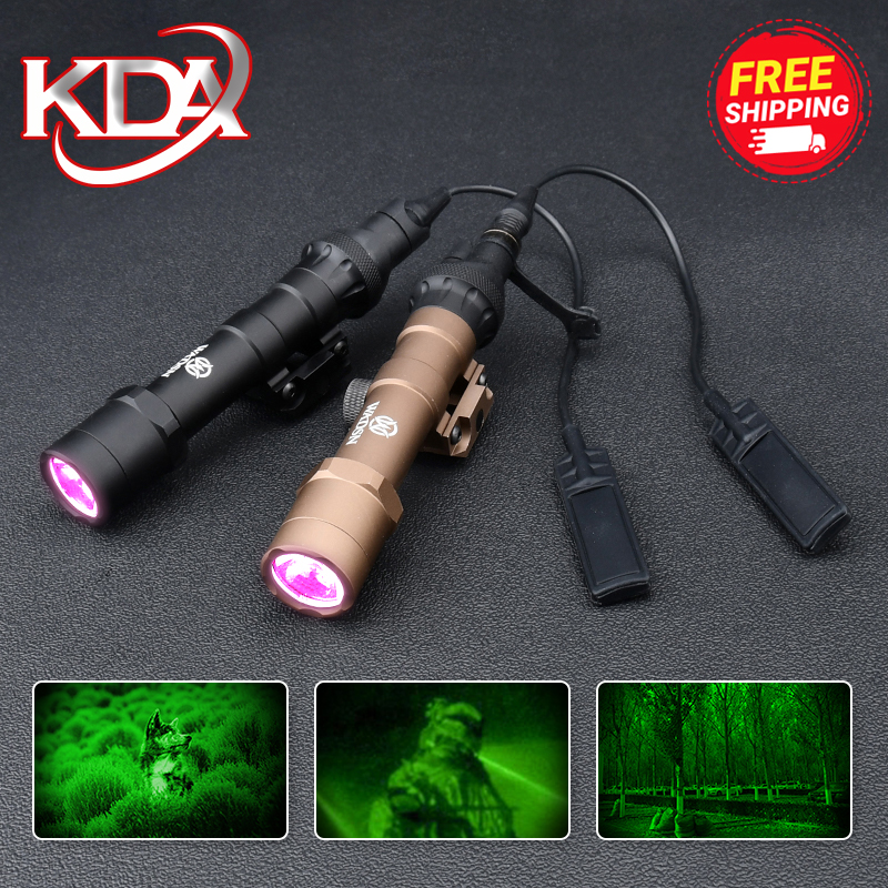 WADSN IR Illumination Flashlight M300 M300B Flashlight Night Vision Scout IR Light Rifle Metal Lamp Mount 20mm Picatinny Rail