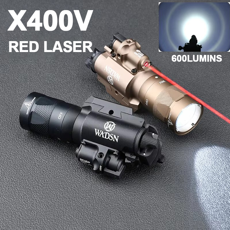 Surefir Tactical X400V Strobe Flashlight red dot Hunting Scout Weapon Light For Glock 17 airsoft Pistol gun weapons accesories