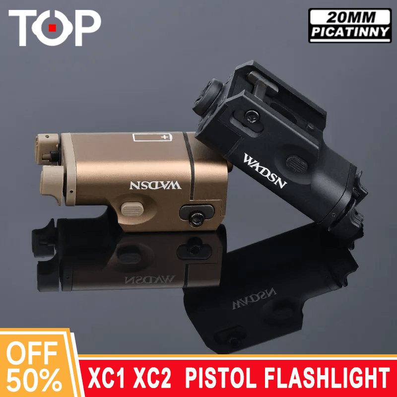 WADSN Tactical XC1 XC2 Metal Hanging Flashlight White light Red Green Laser Pistol Hunting Scout Light Fits Glock 17 18 19 25