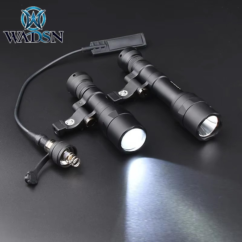 WADSN M340W M640W M340 M640 Tactical Flashlight  AR15Rifle Weapon Light Airsoft Light strobe Mlok Keymod 20mm Rail