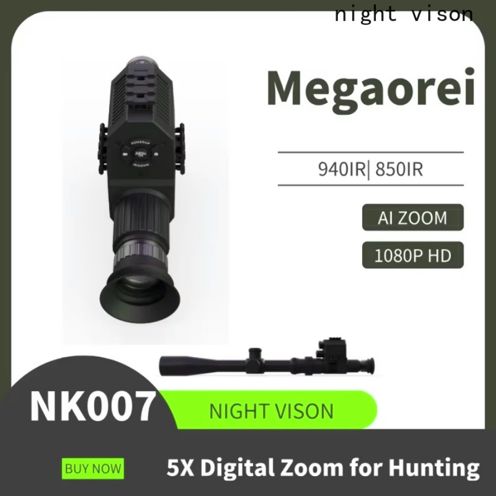 Day And Night Monocular Telescope2025 Superb! Megaorei NK007 - 1080P Laser IR Telescope Night Hunting Camera - Great For Hunting