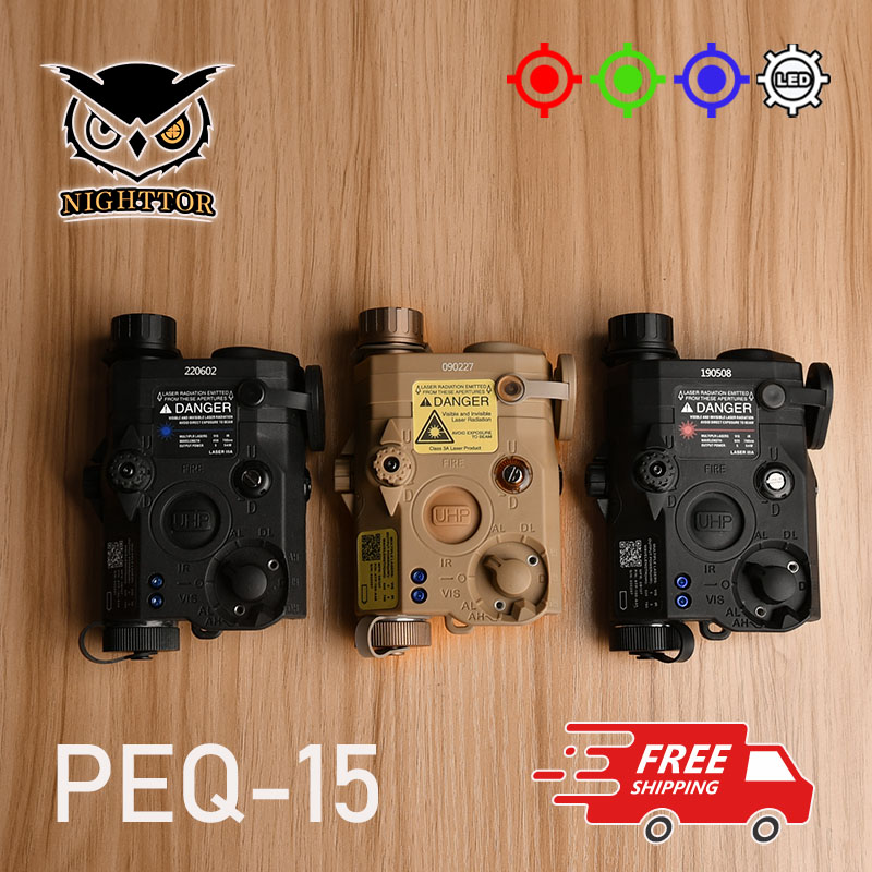 WADSN Tactical PEQ15 Surefir SF M300A M600C Airsoft Flashlight AN/PEQ 15 LA5C Red Dot Green Blue Laser Indicator IR Fill Light