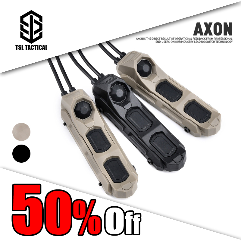 Tactical AXON Surefir M300 M600 Flashlight Scout Light Remote Switch SF/2.5mm/3.5mm/Crane Laser Plug Fit Picatinny M-LOK Keymod