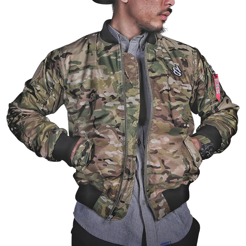 EmersongearS Men MA1 Style Thermolite Jacket Tactical Warm Camoflage SoftShell Coat Suits Outdoor Daily Hiking Cycling Sportwear