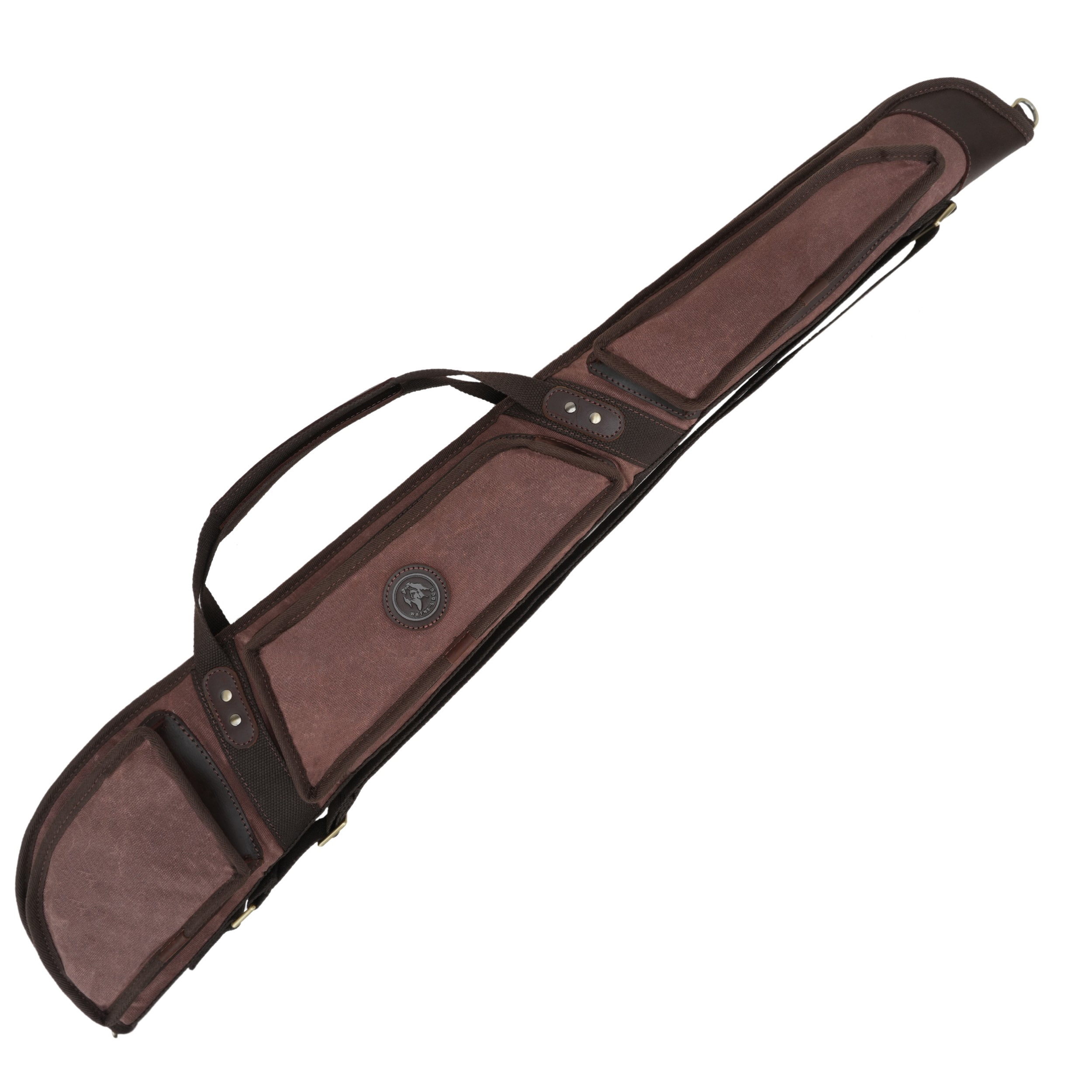 Canvas Leather Soft Rifle Case Shotgun Bag Gun Protector with Lamb's Wool Inner Cushion Splash-proof
