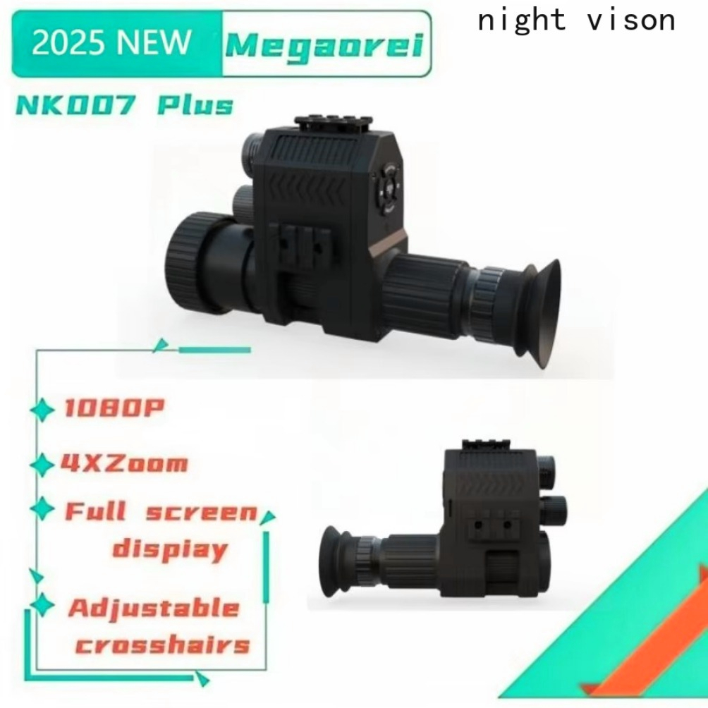 Day And Night Monocular Telescope2025 Breakthrough! Megaorei NK007 - 1080P Laser IR Telescope Night Hunting Camera - Perfect for