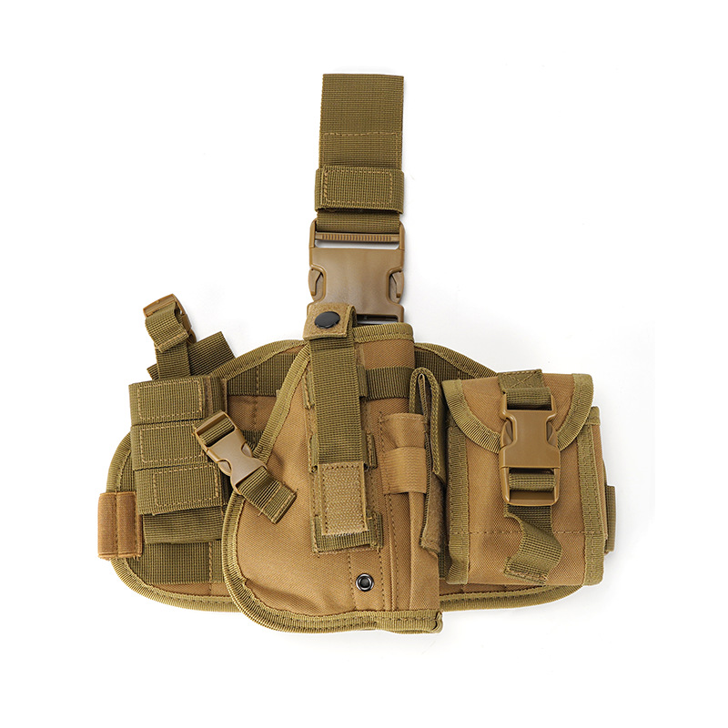 Tactical combination holster detachable camouflage cartridge case quick-draw leg pack outdoor tactical leg holster