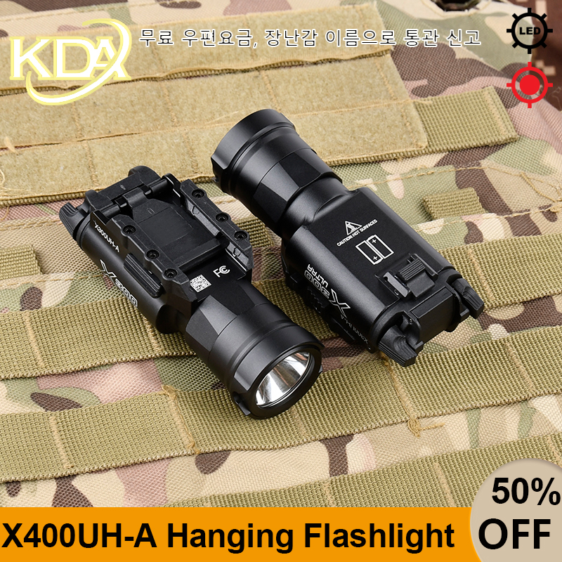 Tactical X400 X400UH-A Hanging Scout Light Red Dot Indicator Flashlight Weapon Hunting LED White Light For Hanging Accessory
