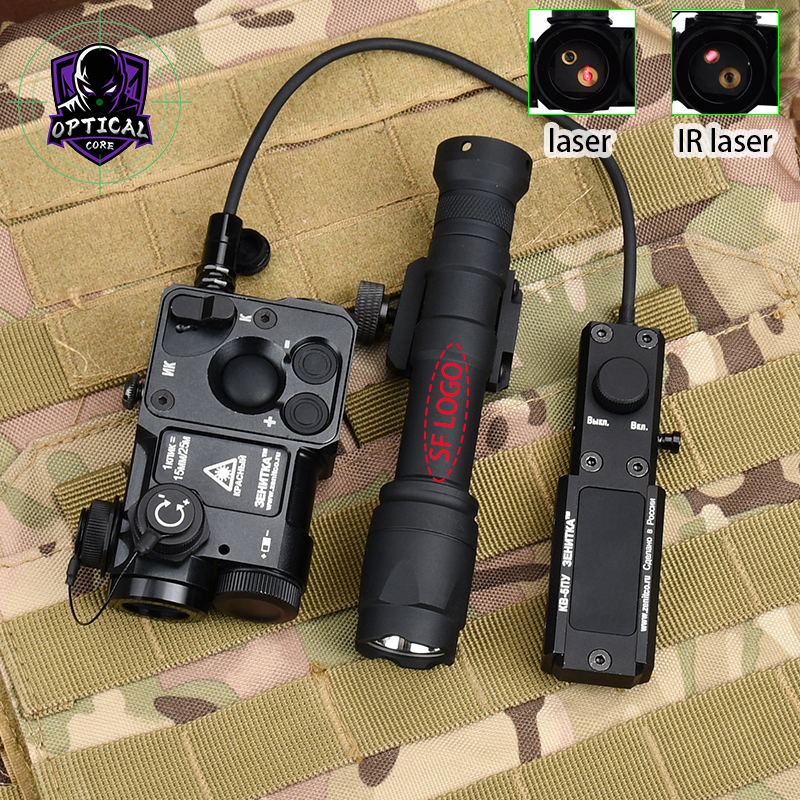 Tactical Zenitco PERST-4 Red Dot/IR Laser Infrared Sight With M300A M600C Scout Light Flashlight Outdoor Hunting Optical Device