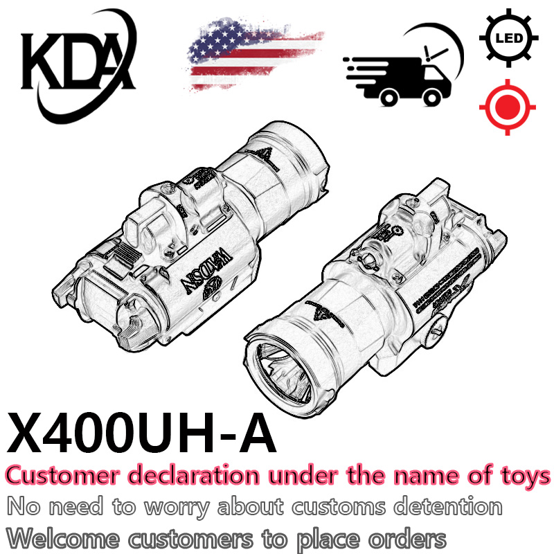 WADSN Airsoft Tactical X400 X400UH-A Hanging Pistol Light Red Dot LED White Strobe Scout Light M300 M600 Flashlight