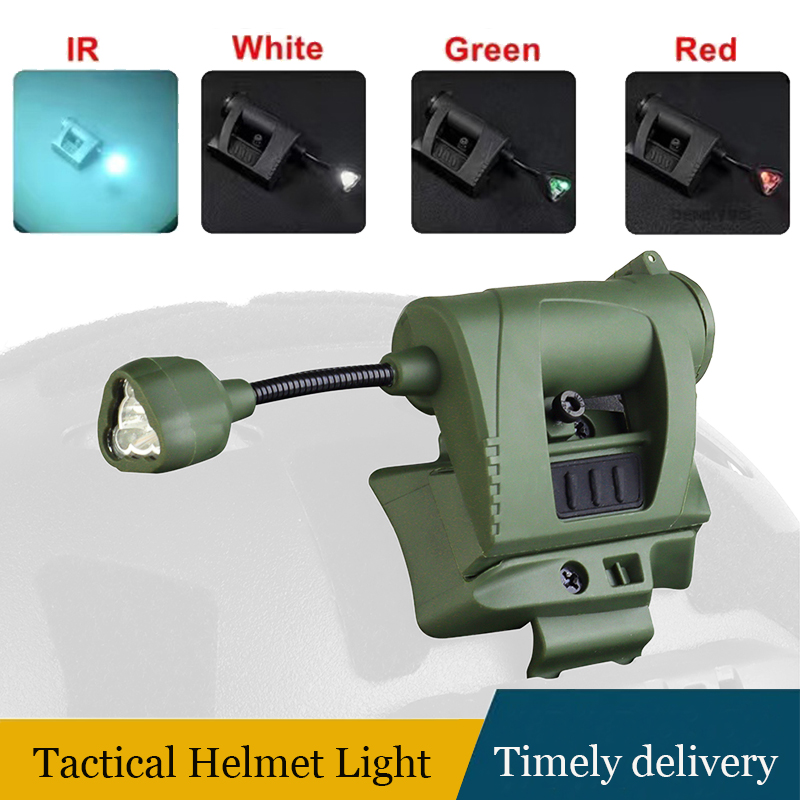 Mpls military helmet light tactical helmet light infrared laser helmet lighting system airsoft military helmet flashlight
